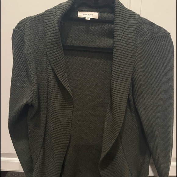 Brown cardigan men xs open no button - Picture 2 of 3